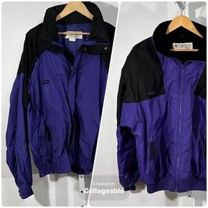 Vintage 90’s Columbia Interchange 3-in-1 Jacket – Purple & Black Korea Men’s XL
